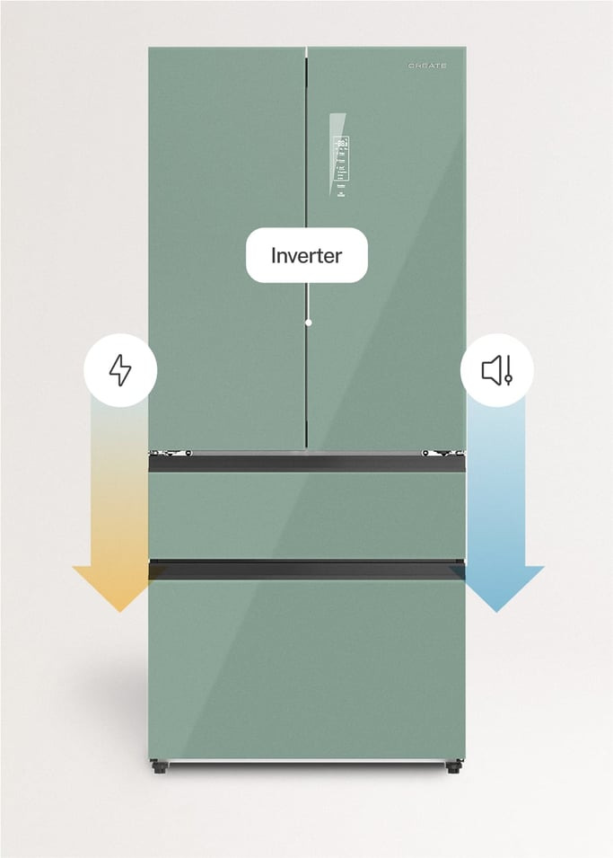 CREATE Fridge Studio French Door Pro 509 verde - Imagen 9